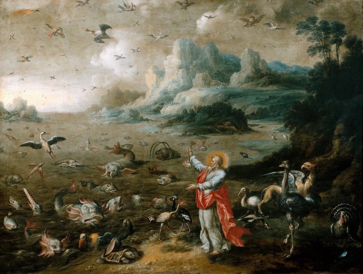 A gênese: a criação das aves e dos peixes de Jacob Bouttats