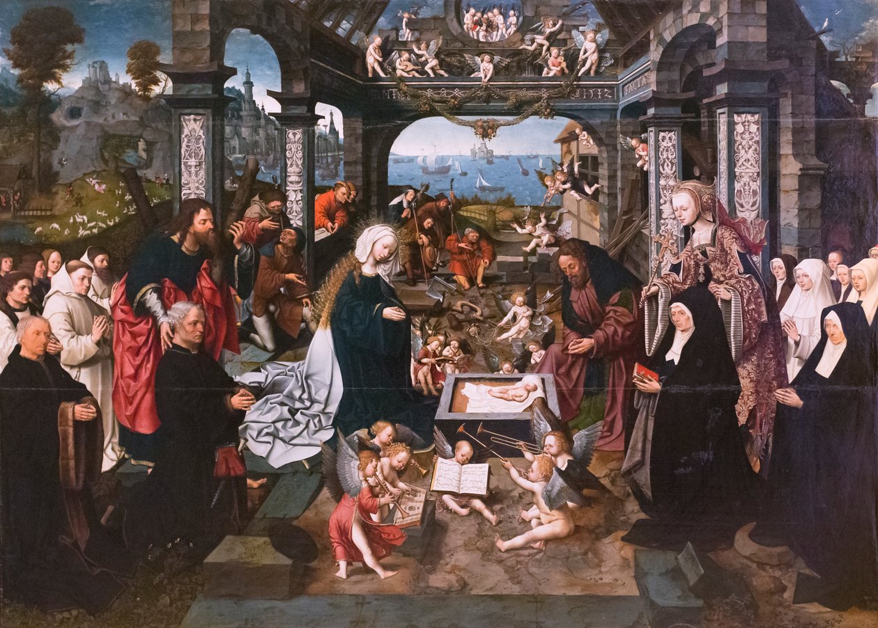 Adoração da Criança de Jacob Cornelisz van Oostsanen