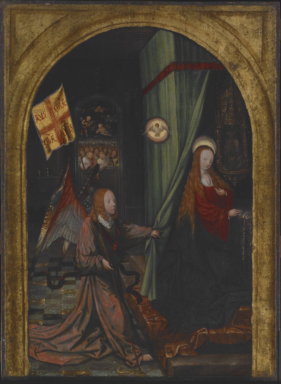 Anunciação, c.1508 (óleo sobre madeira) de Jacob Cornelisz van Oostsanen