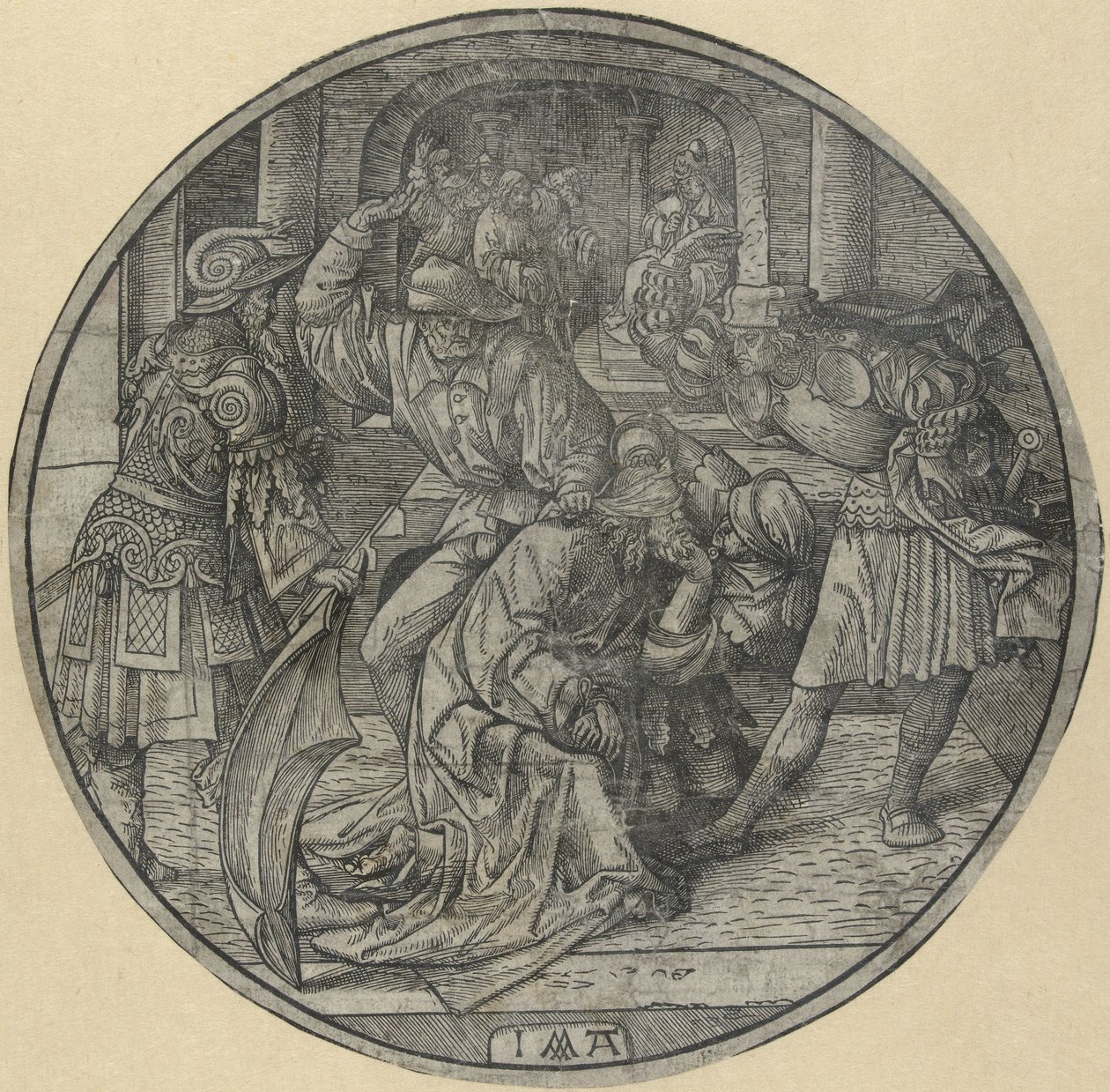 Zombaria de Cristo The Round Passion (título da série) de Jacob Cornelisz van Oostsanen