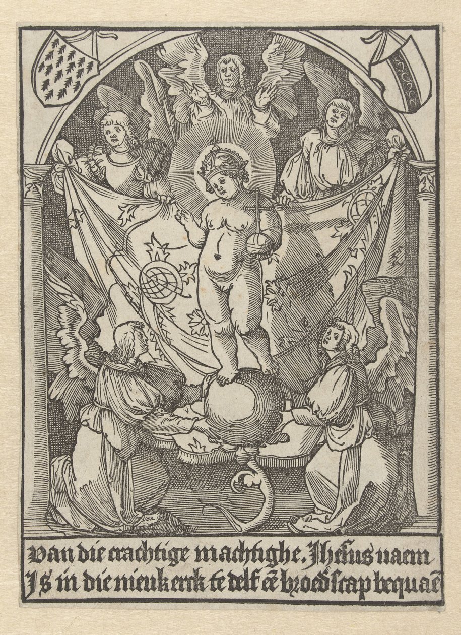 Impressão de oração para irmandade de Jesus de Jacob Cornelisz van Oostsanen