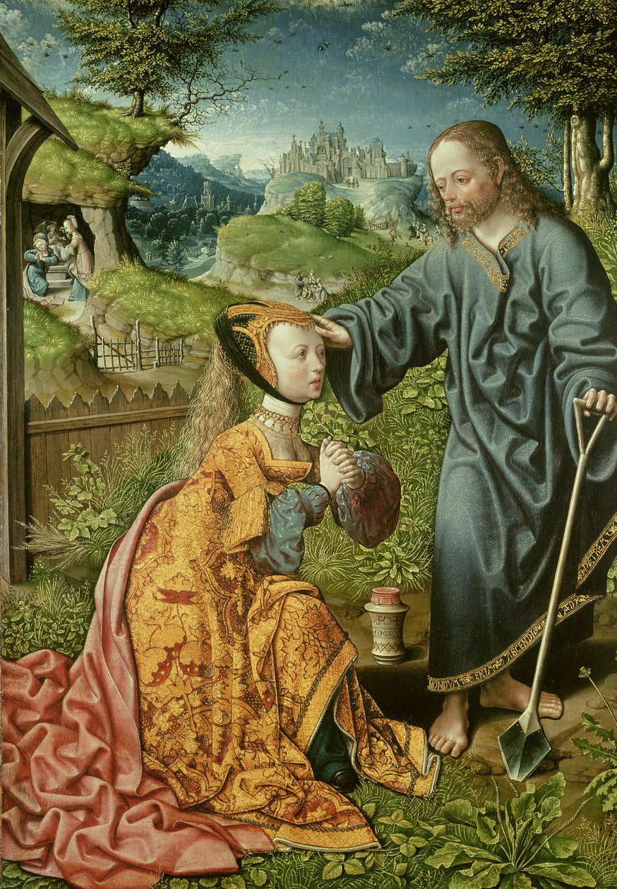 Cristo como um jardineiro, 1508 de Jacob Cornelisz van Oostsanen