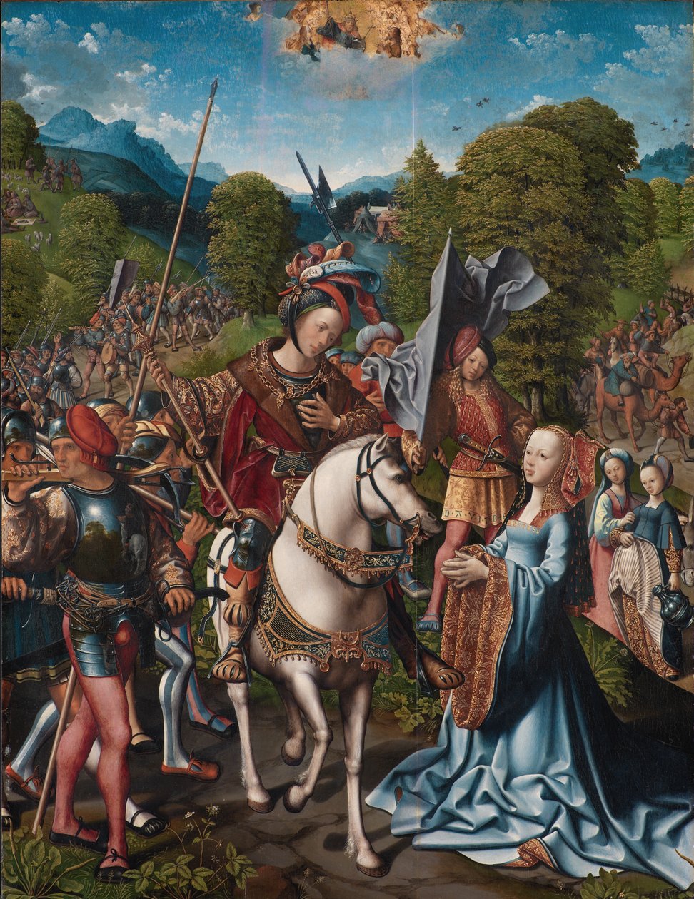Davi e Abigail de Jacob Cornelisz van Oostsanen