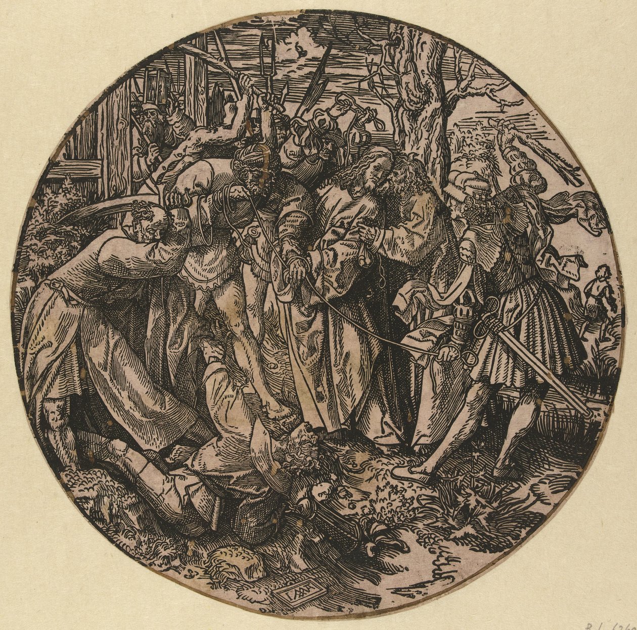 O beijo de Judas
A Paixão Redonda (título da série) de Jacob Cornelisz van Oostsanen