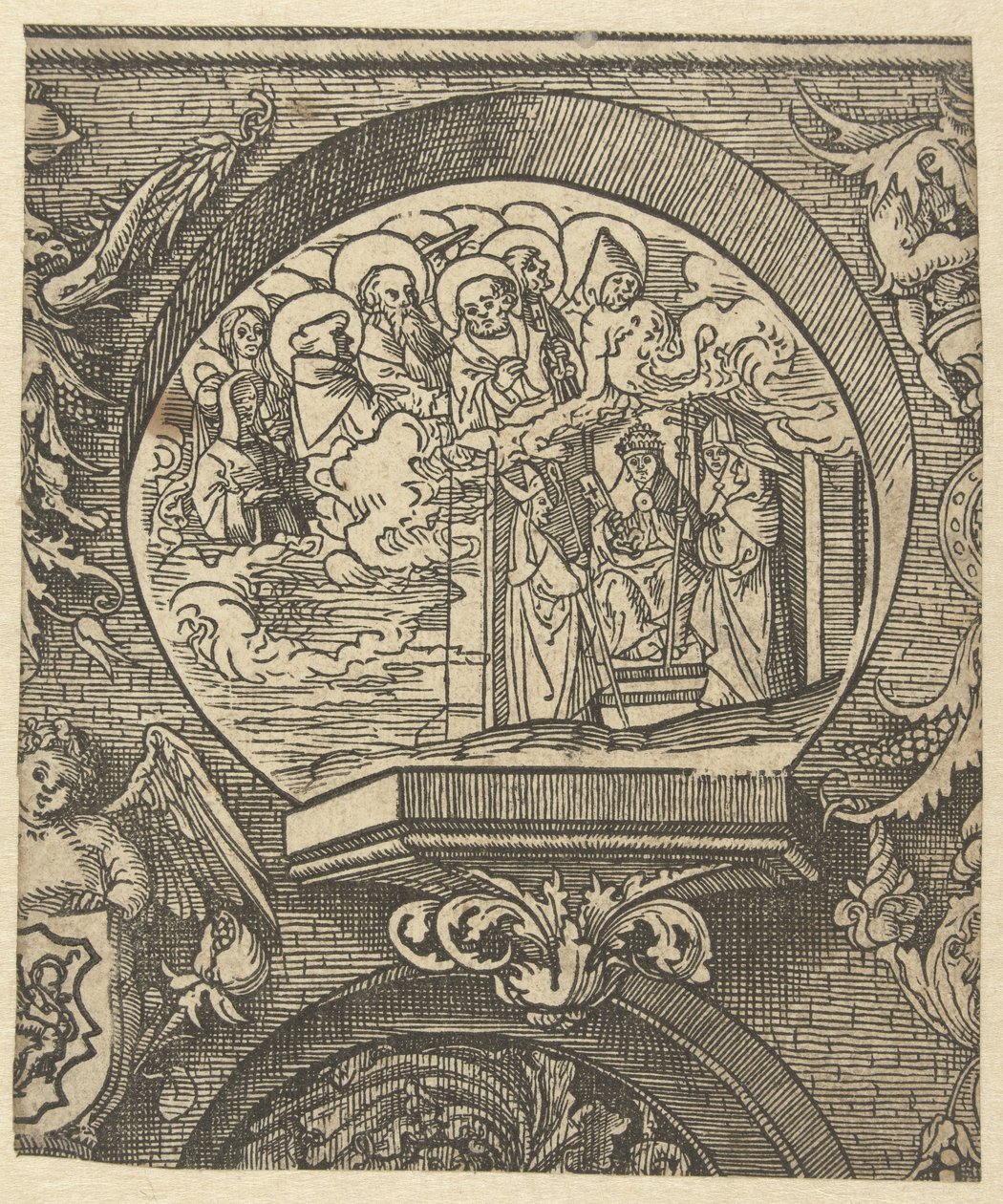 A Igreja Católica e a Comunidade dos Santos O Credo (título da série) de Jacob Cornelisz van Oostsanen