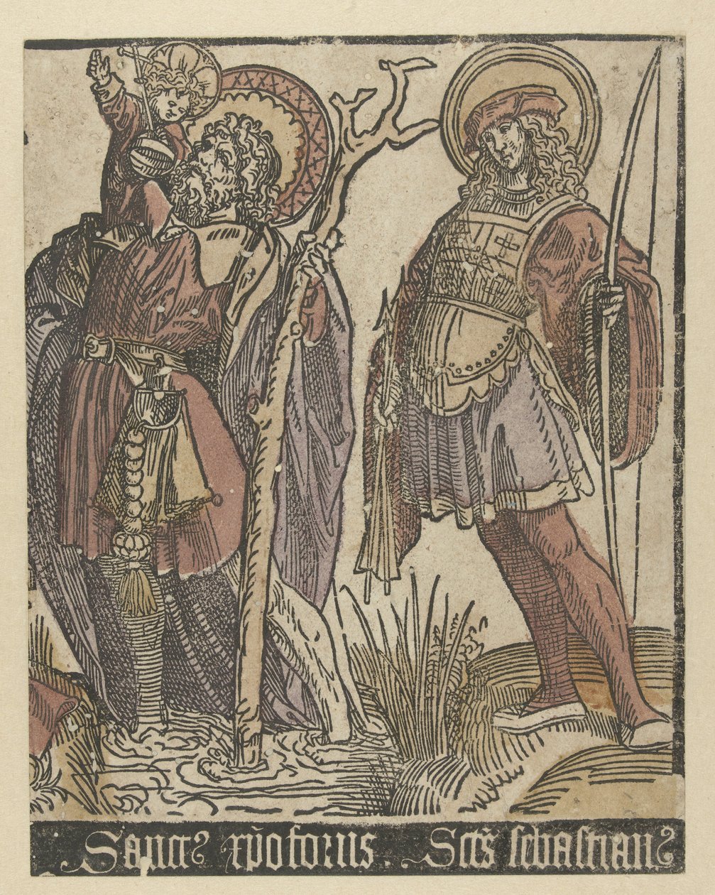 Santos Cristóvão e Sebastião Santos com Anna em Drieën (título da série) de Jacob Cornelisz van Oostsanen