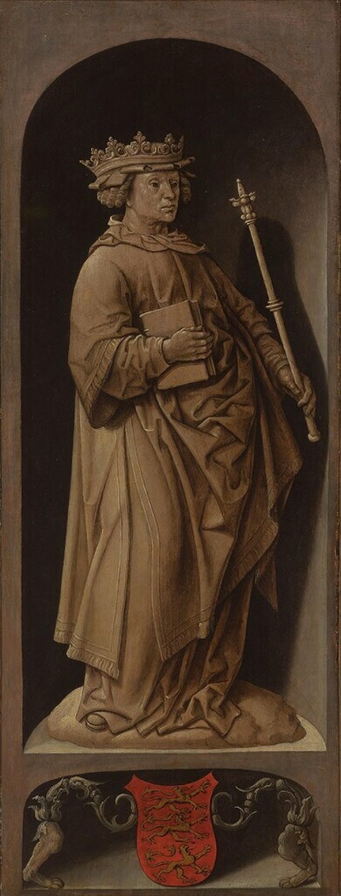 Holandês: Santo Adelberto de Egmond Santo Adalberto de Jacob Cornelisz van Oostsanen
