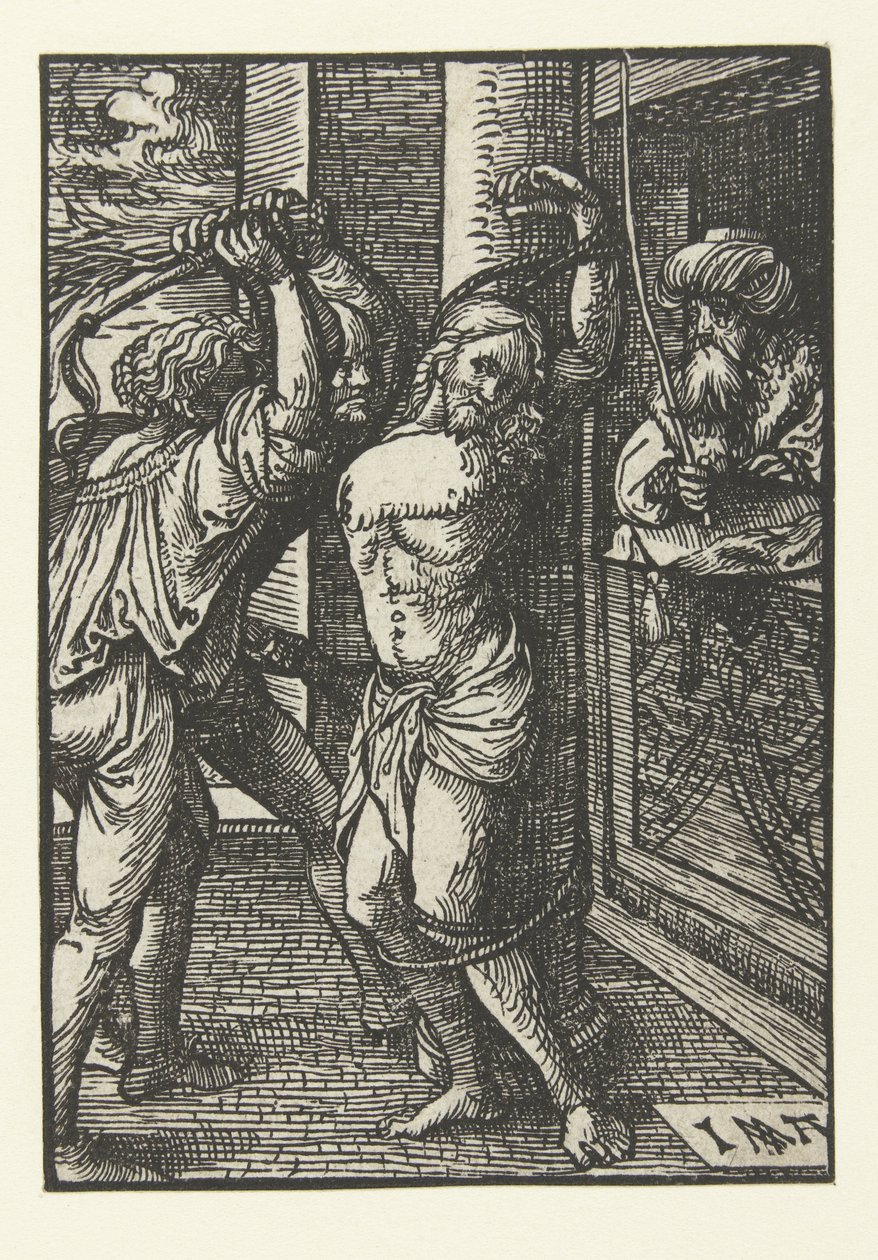 Flagelo de Cristo A Pequena Paixão (título da série) de Jacob Cornelisz van Oostsanen