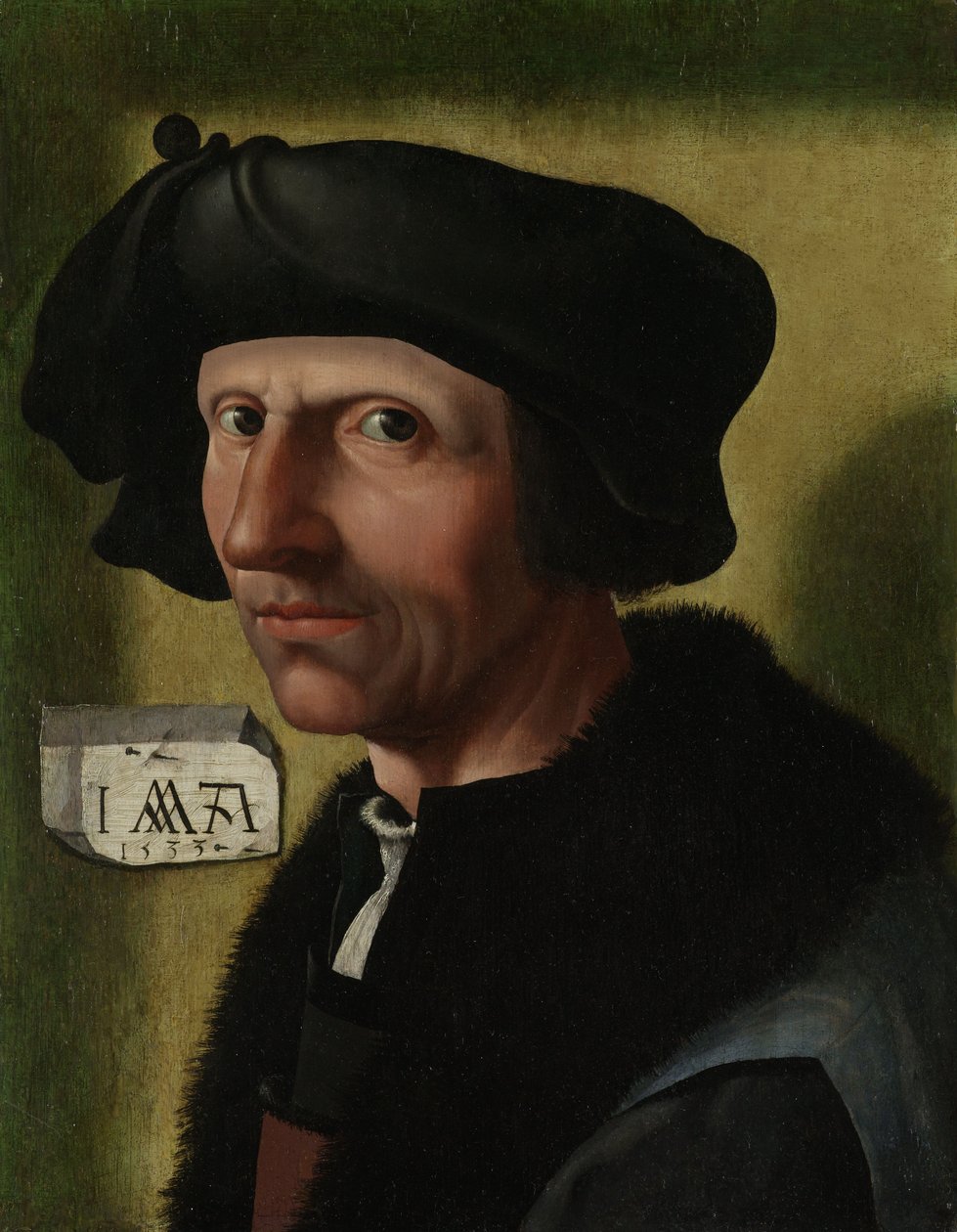 Retrato de Jacob Cornelisz van Oostsanen, c.1533 de Jacob Cornelisz van Oostsanen