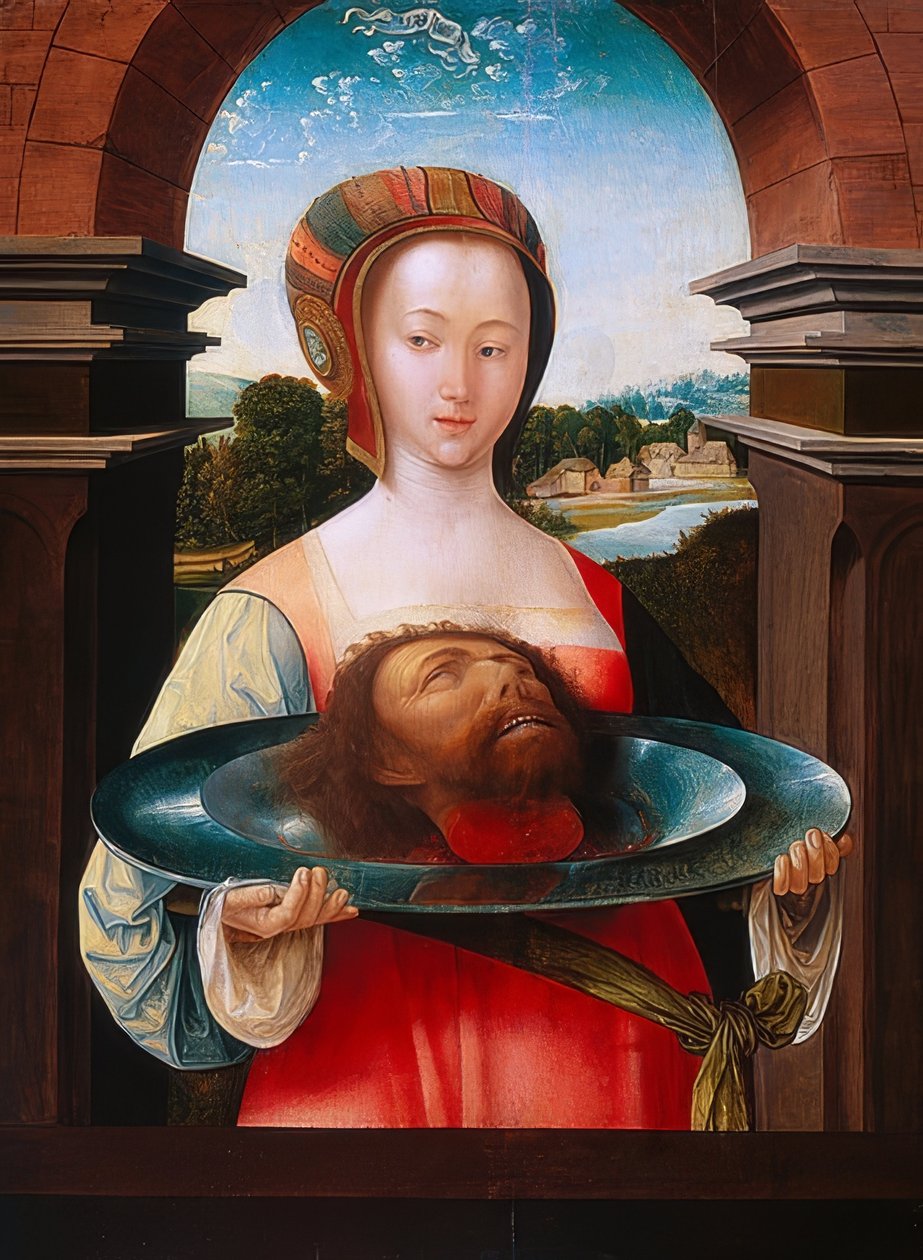 Salomé com a cabeça de João Batista. 1524 de Jacob Cornelisz van Oostsanen