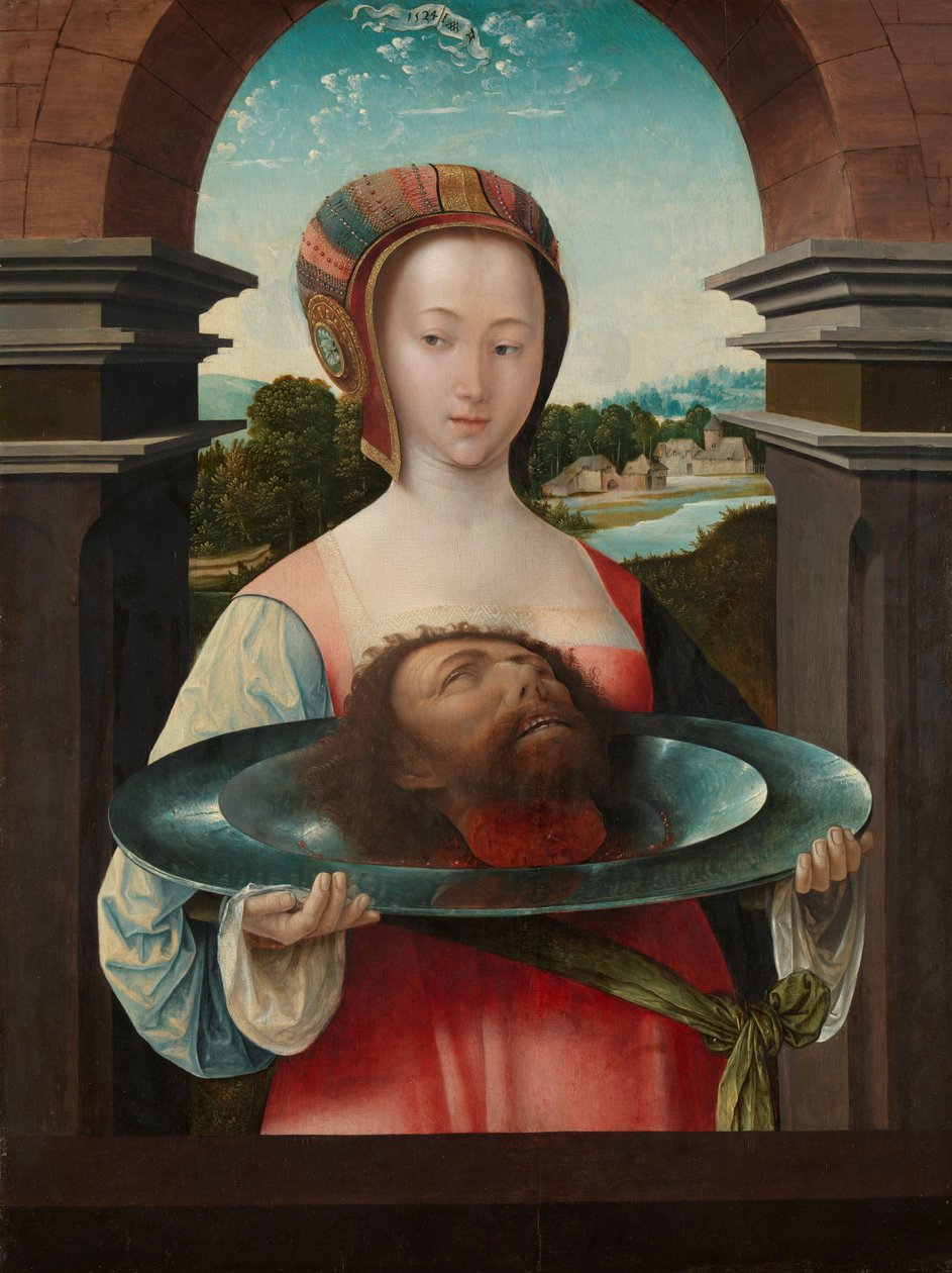 Salomé com a cabeça de João Batista de Jacob Cornelisz van Oostsanen