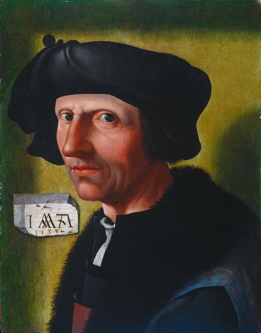 Auto-retrato, 1533 de Jacob Cornelisz van Oostsanen