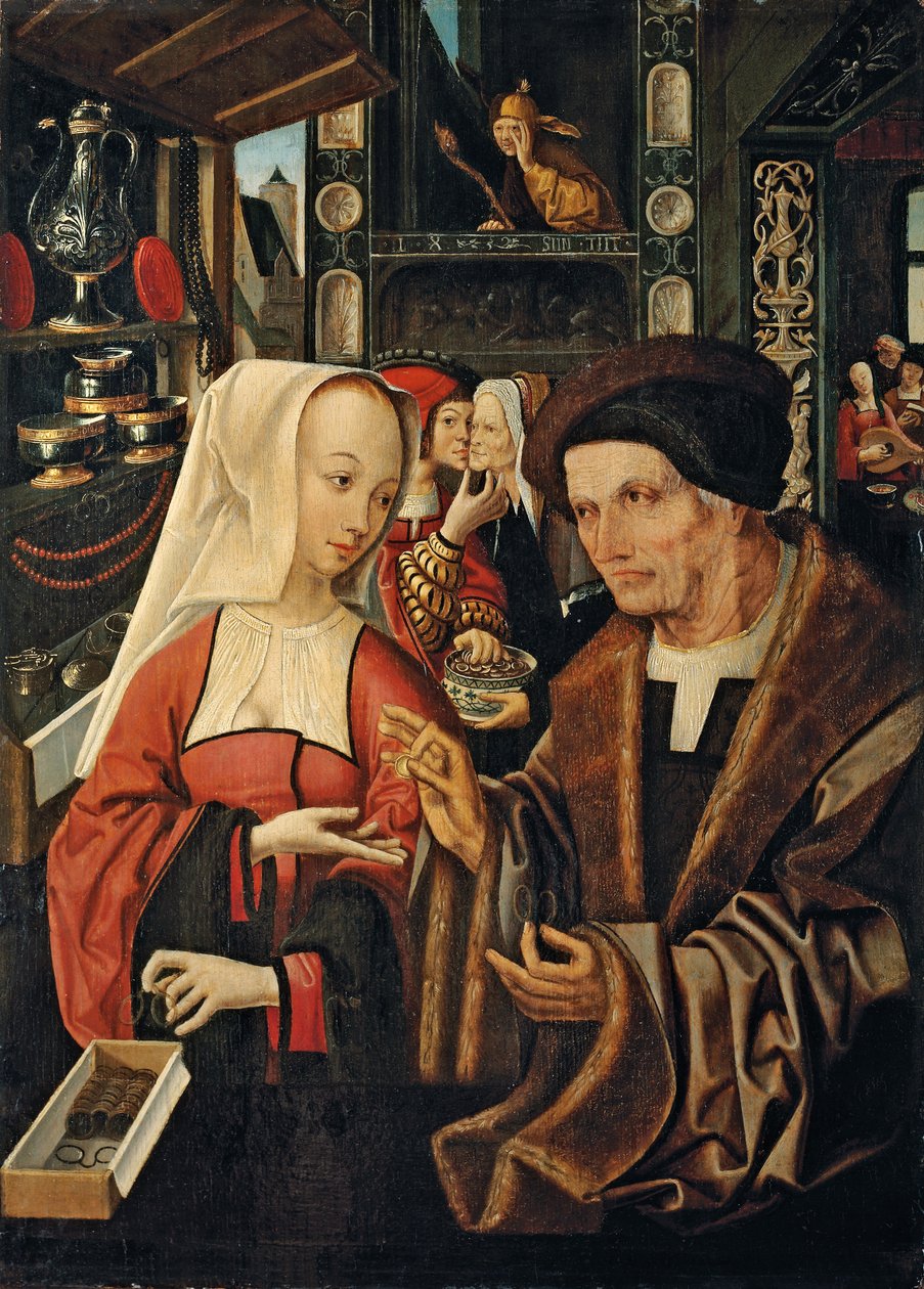 Os amantes que não combinam de Jacob Cornelisz van Oostsanen