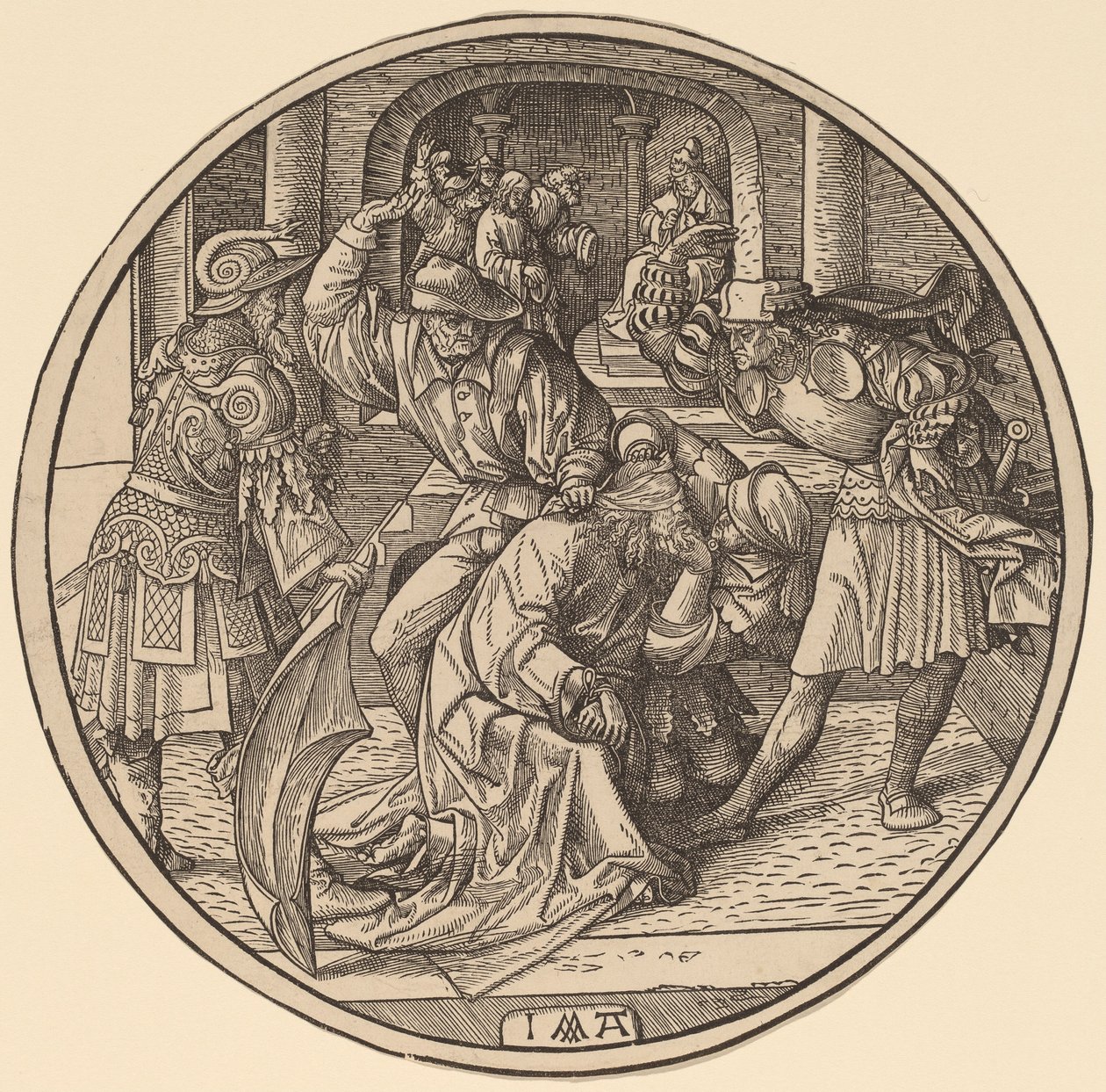 A zombaria de Cristo e de Cristo diante de Caifás de Jacob Cornelisz van Oostsanen