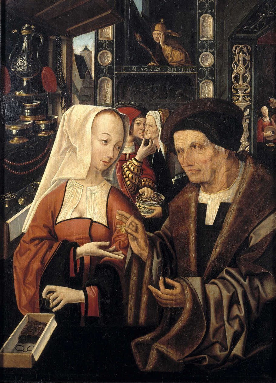 O vendedor de óculos de Jacob Cornelisz van Oostsanen