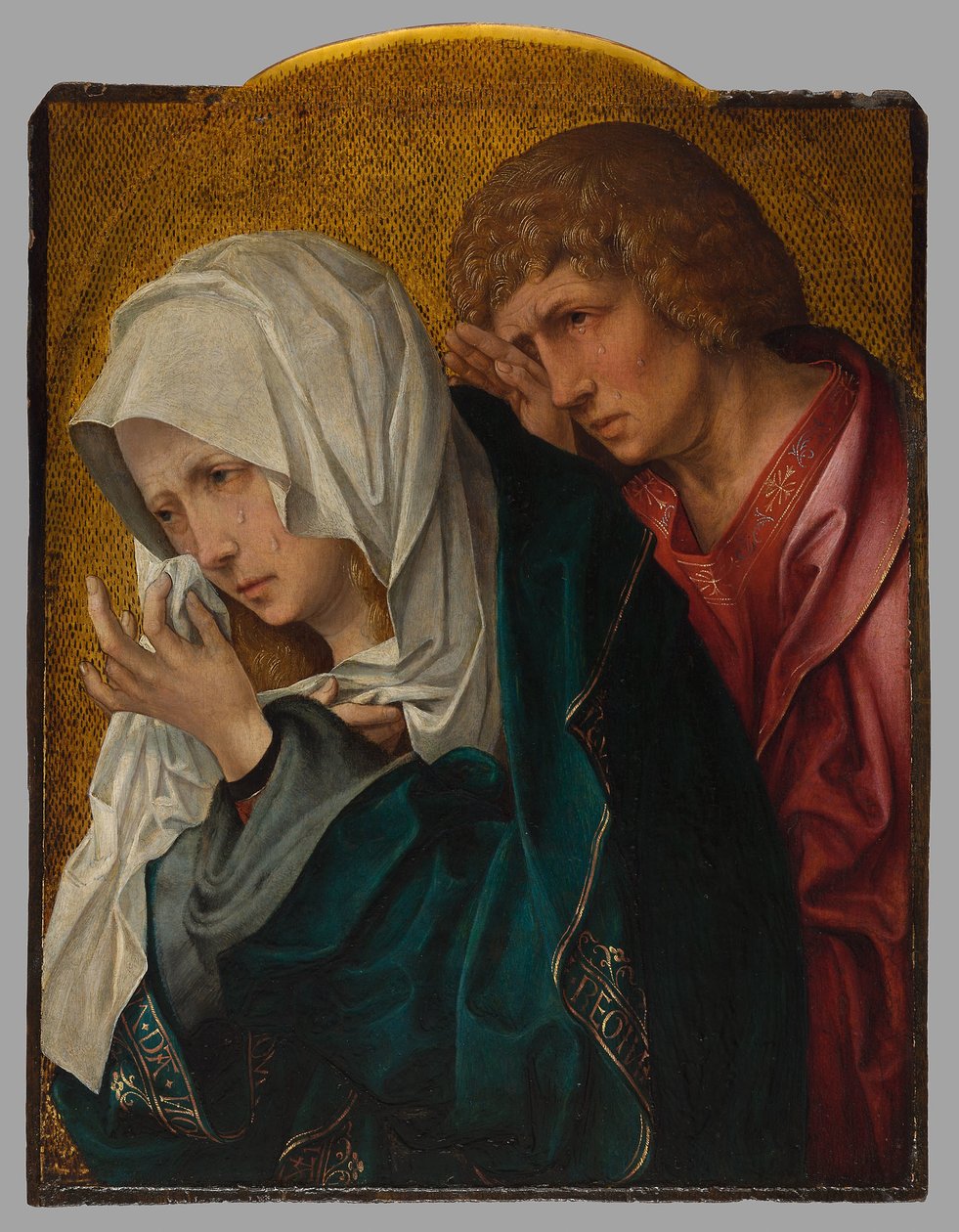 A Virgem e São João Evangelista, c.1520 (óleo sobre painel) de Jacob Cornelisz van Oostsanen