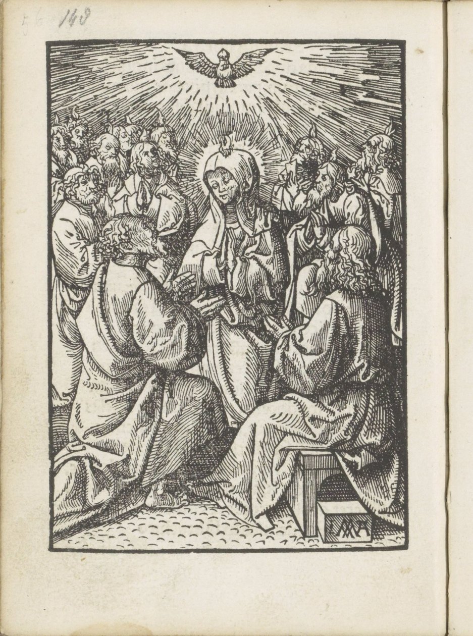 Derramamento do Espírito Santo A Pequena Paixão (título da série) de Jacob Cornelisz van Oostsanen