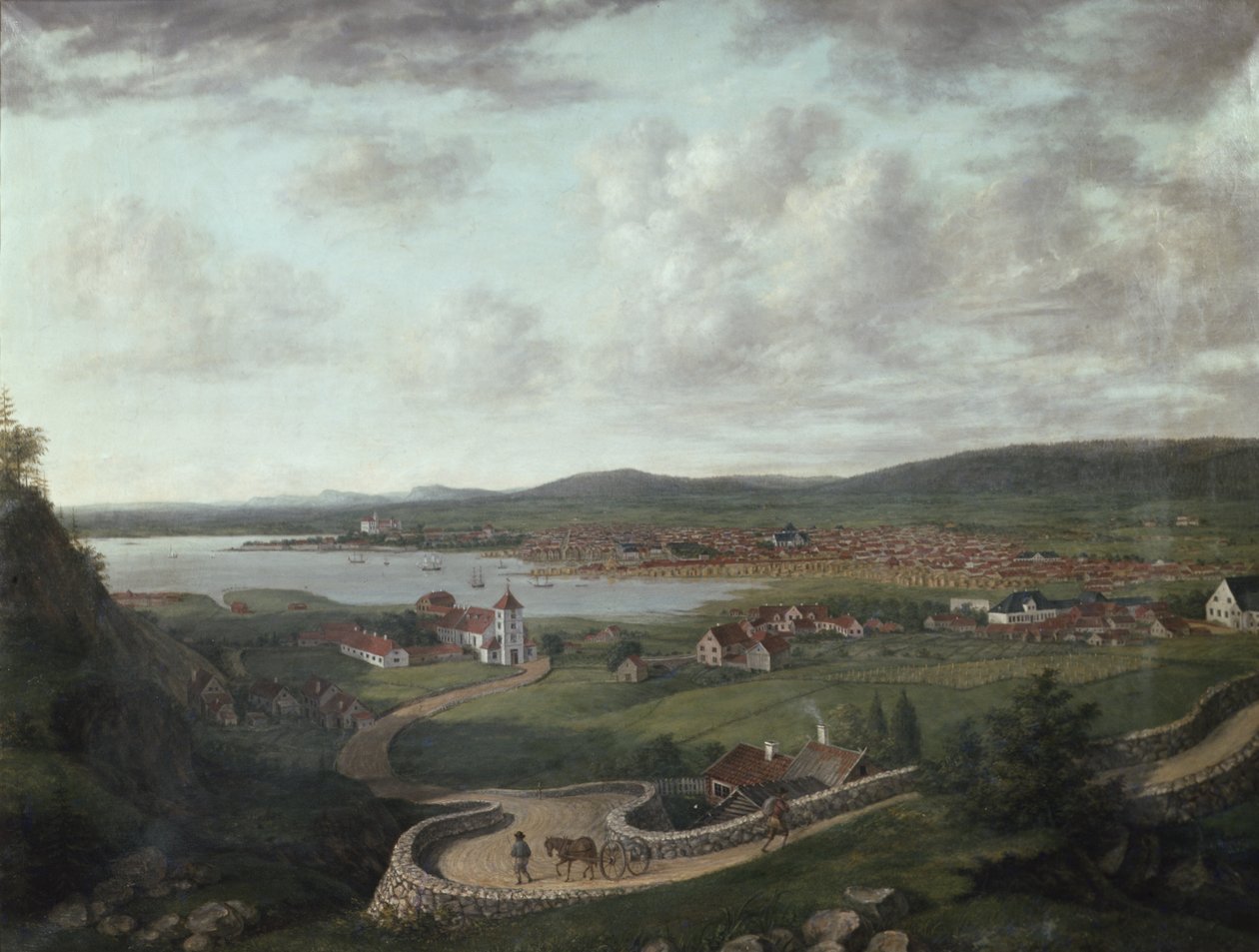 Christiania e arredores do Egeberget de Jacob Edward Munch