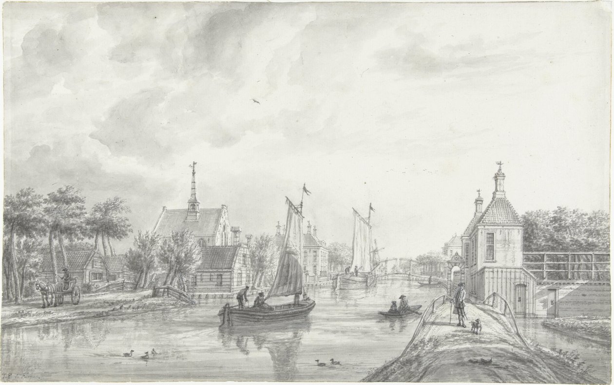 Vista de Leiderdorp de Jacob Elias La Fargue
