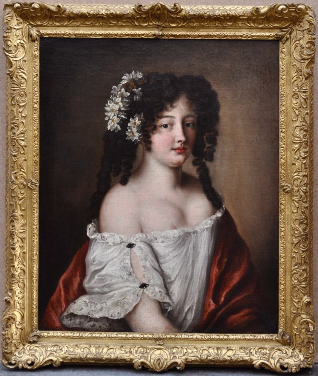 Retrato de Diane-Gabrielle Damas de Thianges Mancini de Jacob Ferdinand Voet