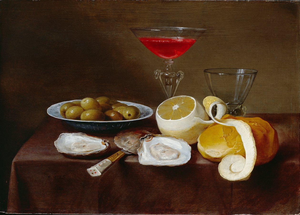 Natureza morta com ostras, c1616-1666 de Jacob  Foppens van Es