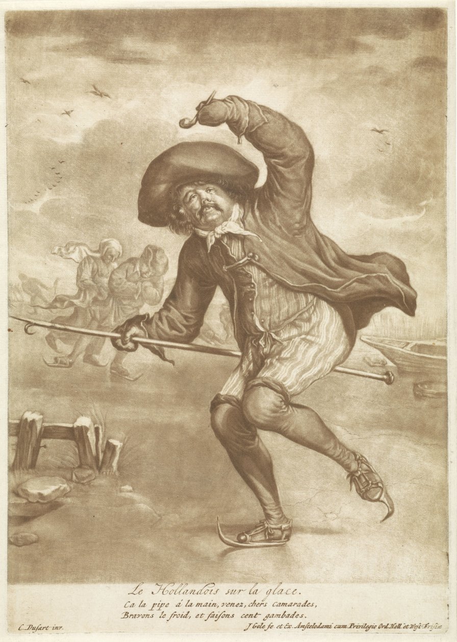 Patinador
Le Hollandois sur la glace (título sobre o objecto) de Jacob Gole