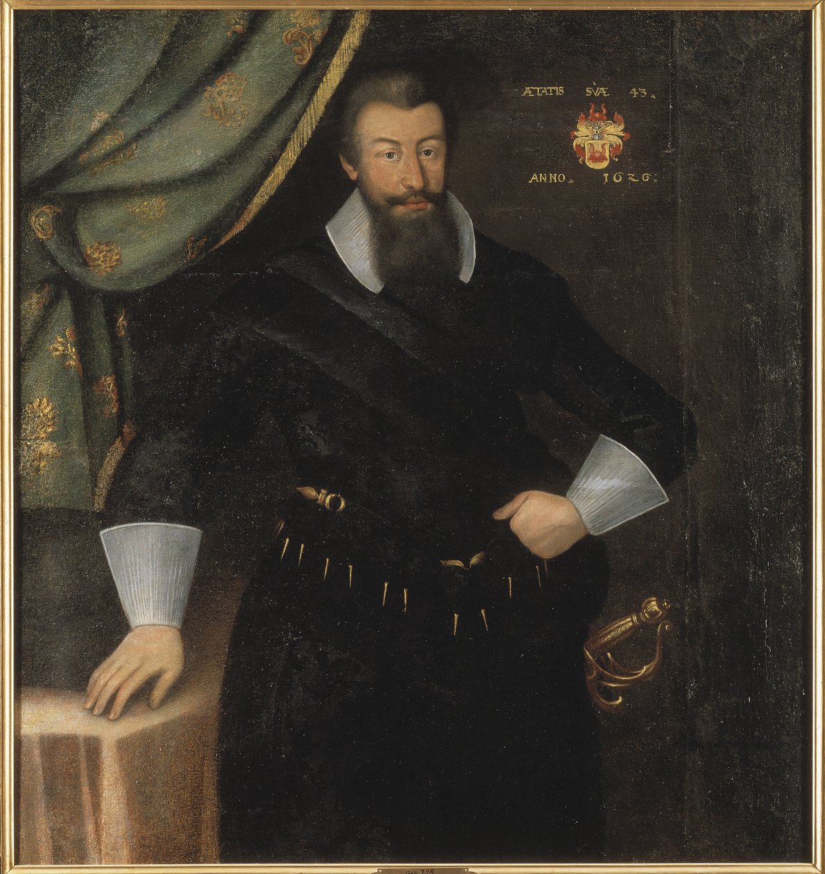 Conde Axel Oxenstierna (Oxenstjerna), Grande Chanceler da Suécia - Retrato do Conde Axel Oxenstierna (1583-1654), de Elbfas, Jacob Heinrich (c. 1600-1664). Óleo sobre tela de Jacob Heinrich Elbfas