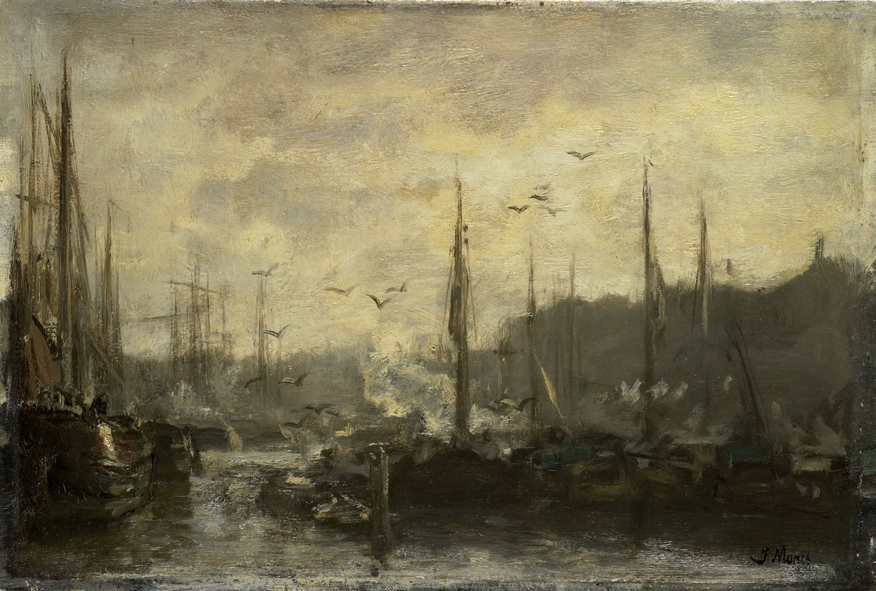 Vista do porto de Jacob Henricus or Hendricus Maris