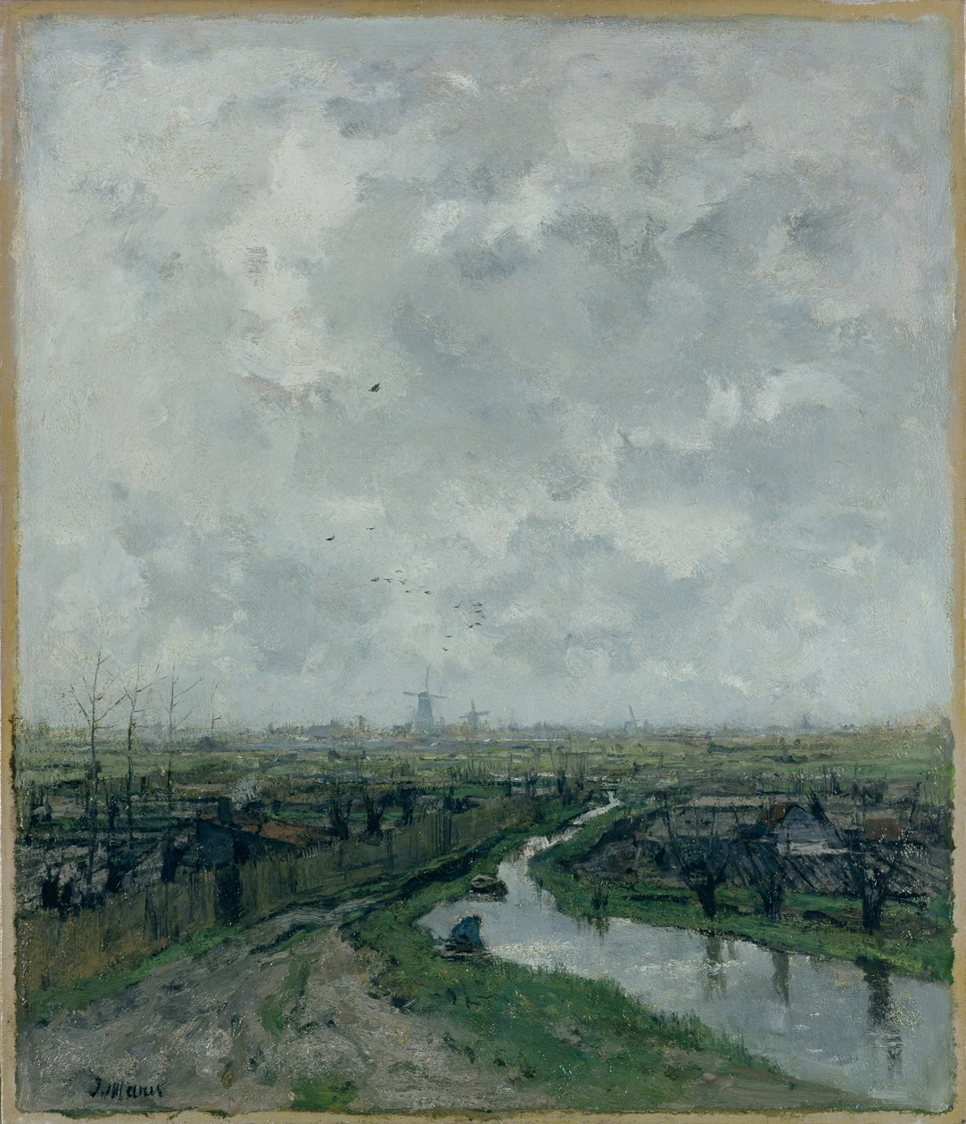 Salad Garden perto de Haia, c.1878 de Jacob Henricus or Hendricus Maris