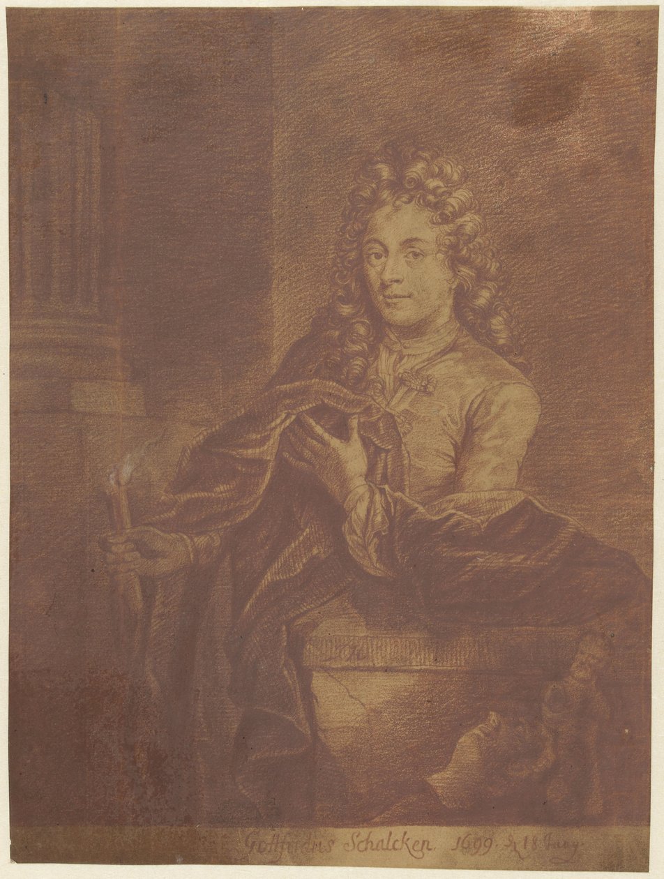 Retrato de Godfried Schalcken de Jacob Houbraken