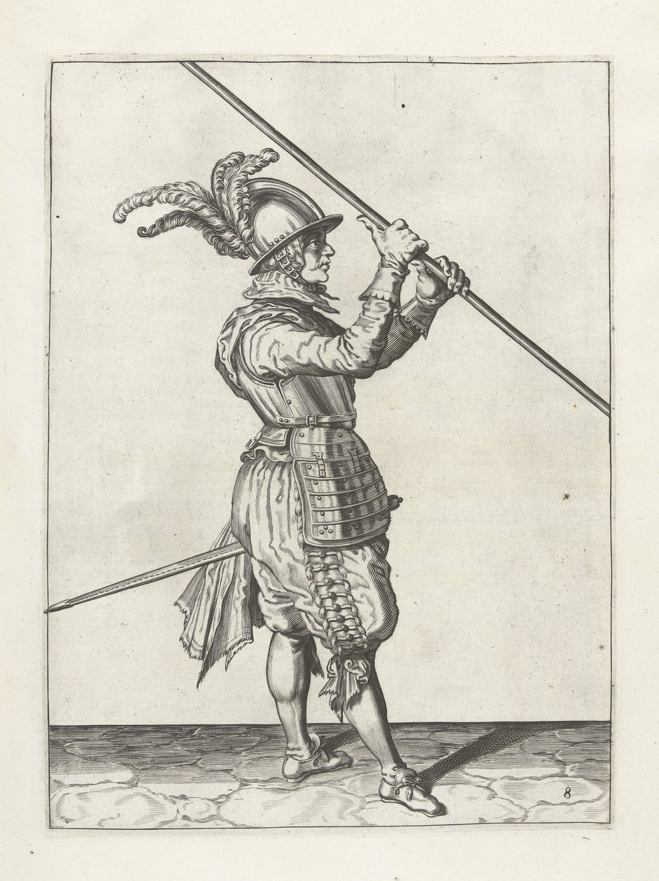 Soldado com lança, c.1600 de Jacob II de Gheyn