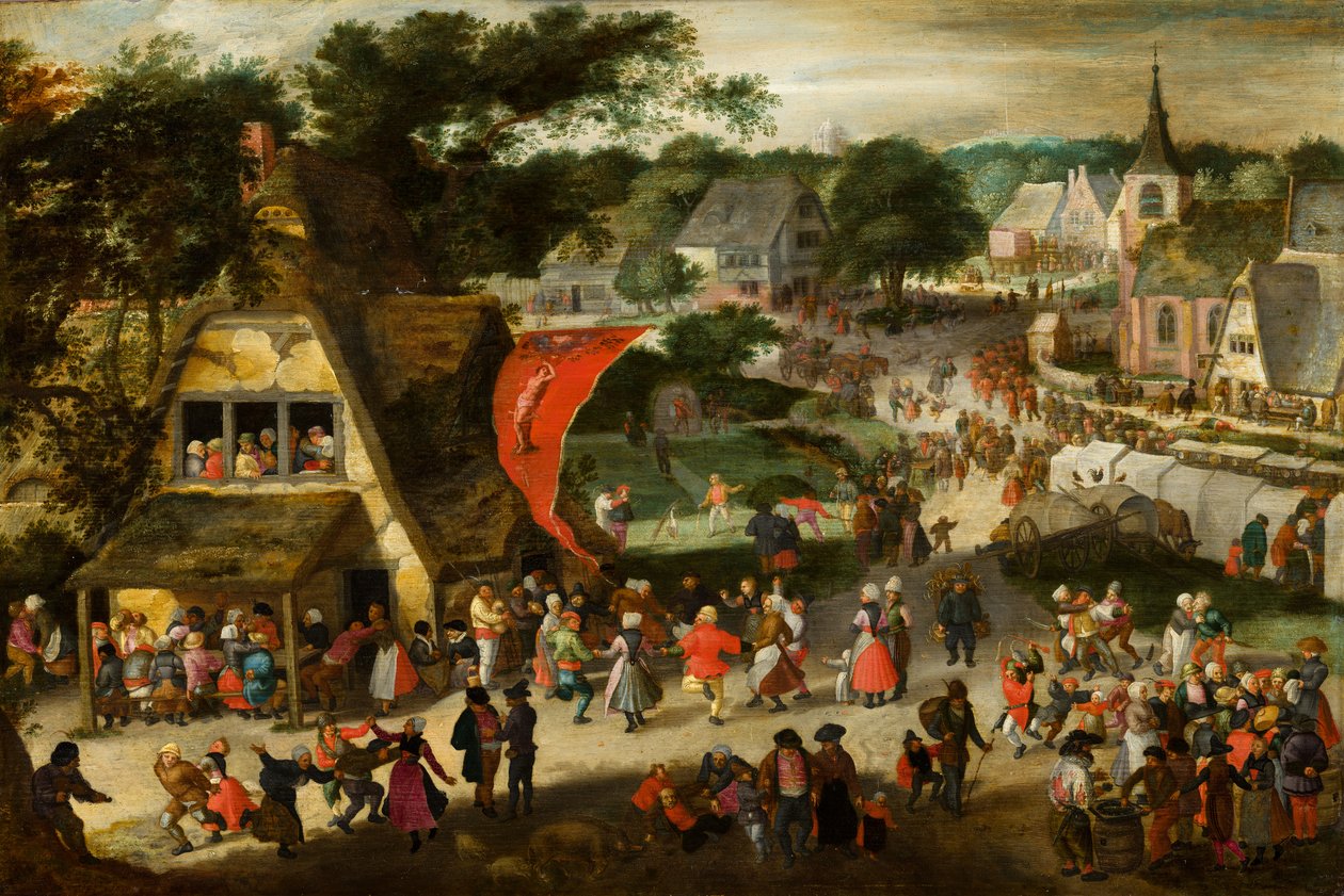 Feira no dia de St Sebastians, c.1598 de Jacob I Savery