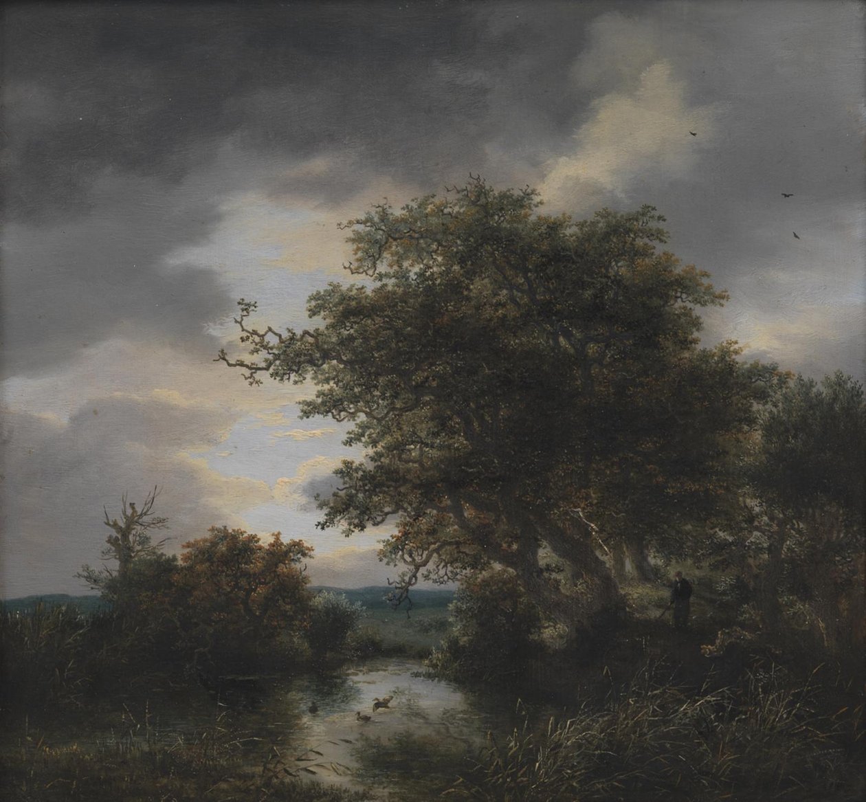 Carvalhos por uma lagoa de Jacob van Ruisdael