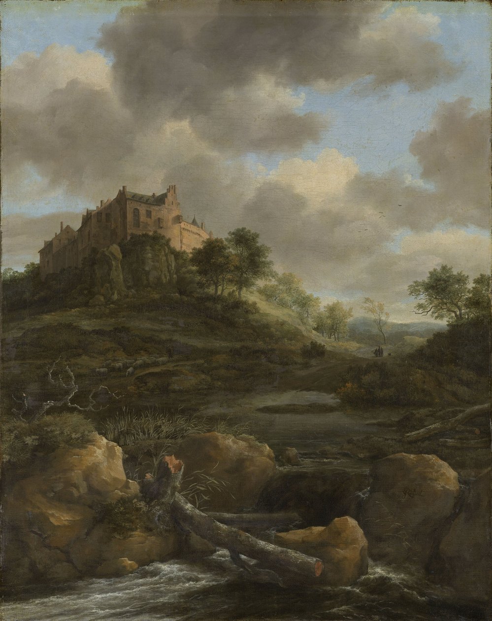 Castelo de Bentheim, 1650-82 de Jacob van Ruisdael