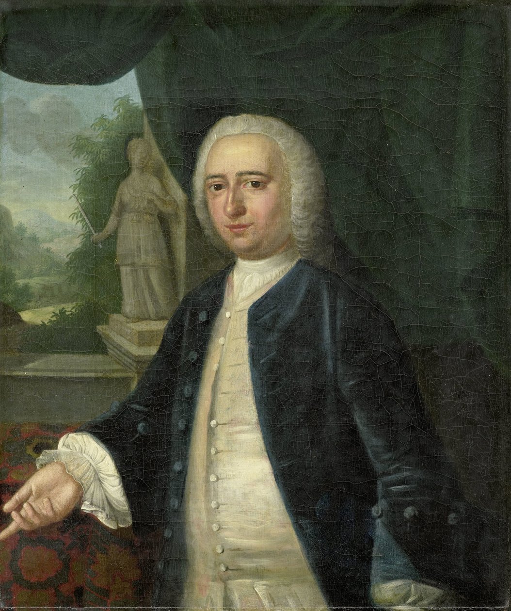Retrato de Johan Willem Parker, Senhor de Saamslag, Geersdijk, Wissekerke, Cats e Soelekerke, Burgomestre de Middelburg, Deputado de Walcheren na Zeeland de Jacob Jan Nachenius
