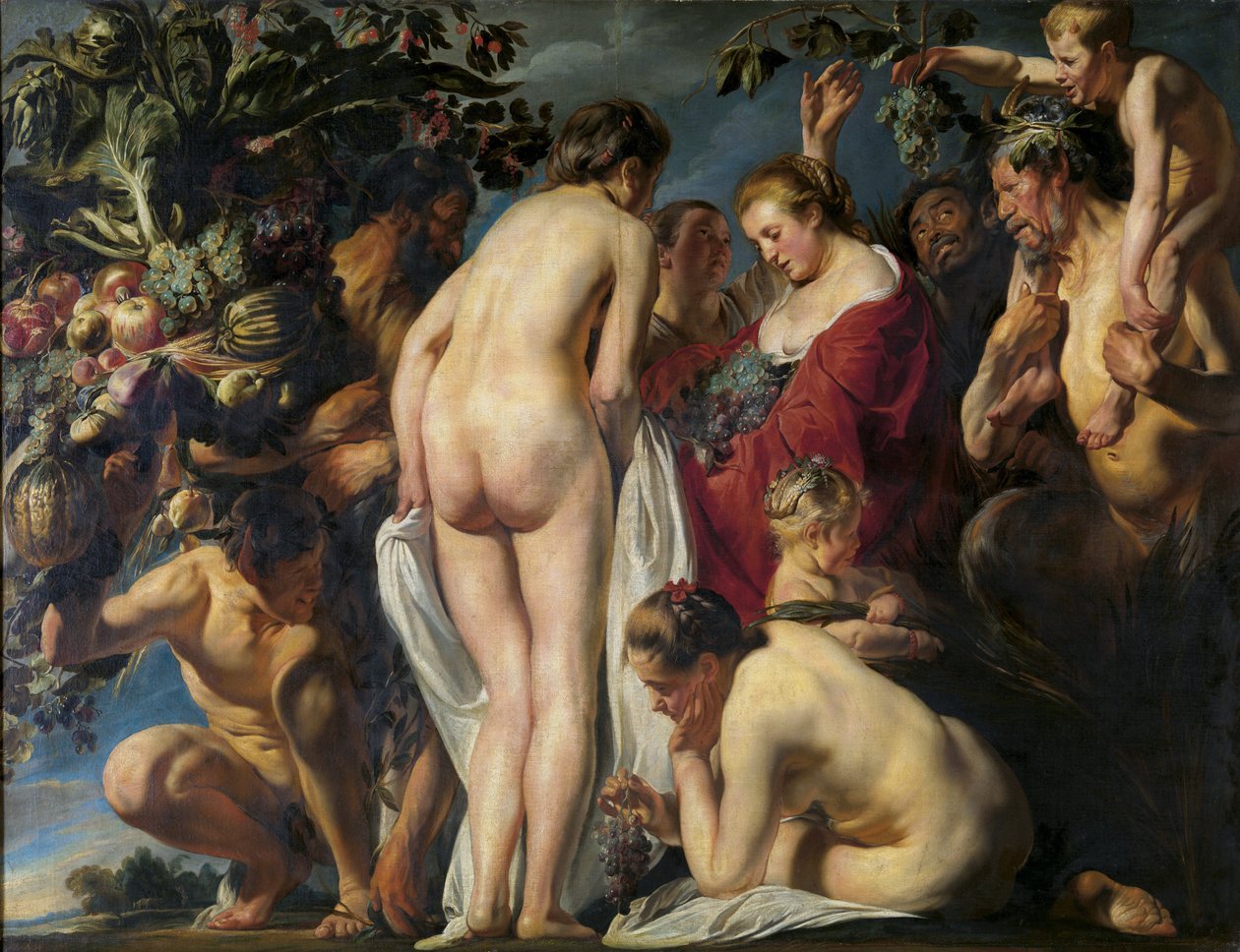 Alegoria da Fertilidade - Jordaens, Jacob (1593-1678) - ca 1620-1625 - Óleo sobre tela - 180x241 - Museus Reais de Belas Artes da Bélgica, Bruxelas de Jacob Jordaens