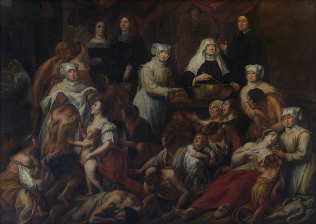 Freiras do Hospital de Antuérpia (óleo) de Jacob Jordaens
