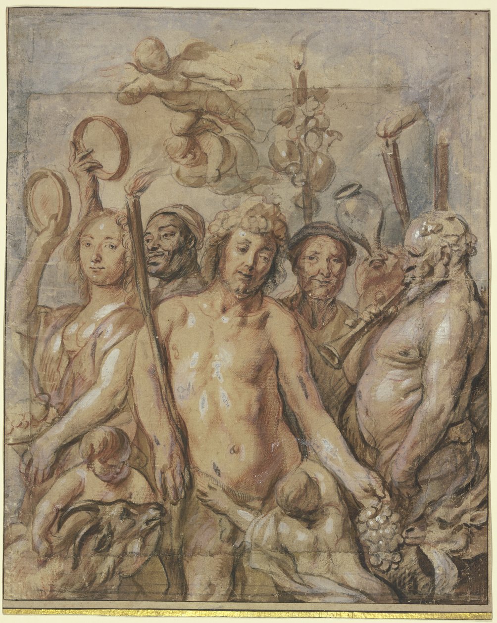 Desfile das Bacantes (Triunfo de Baco) de Jacob Jordaens