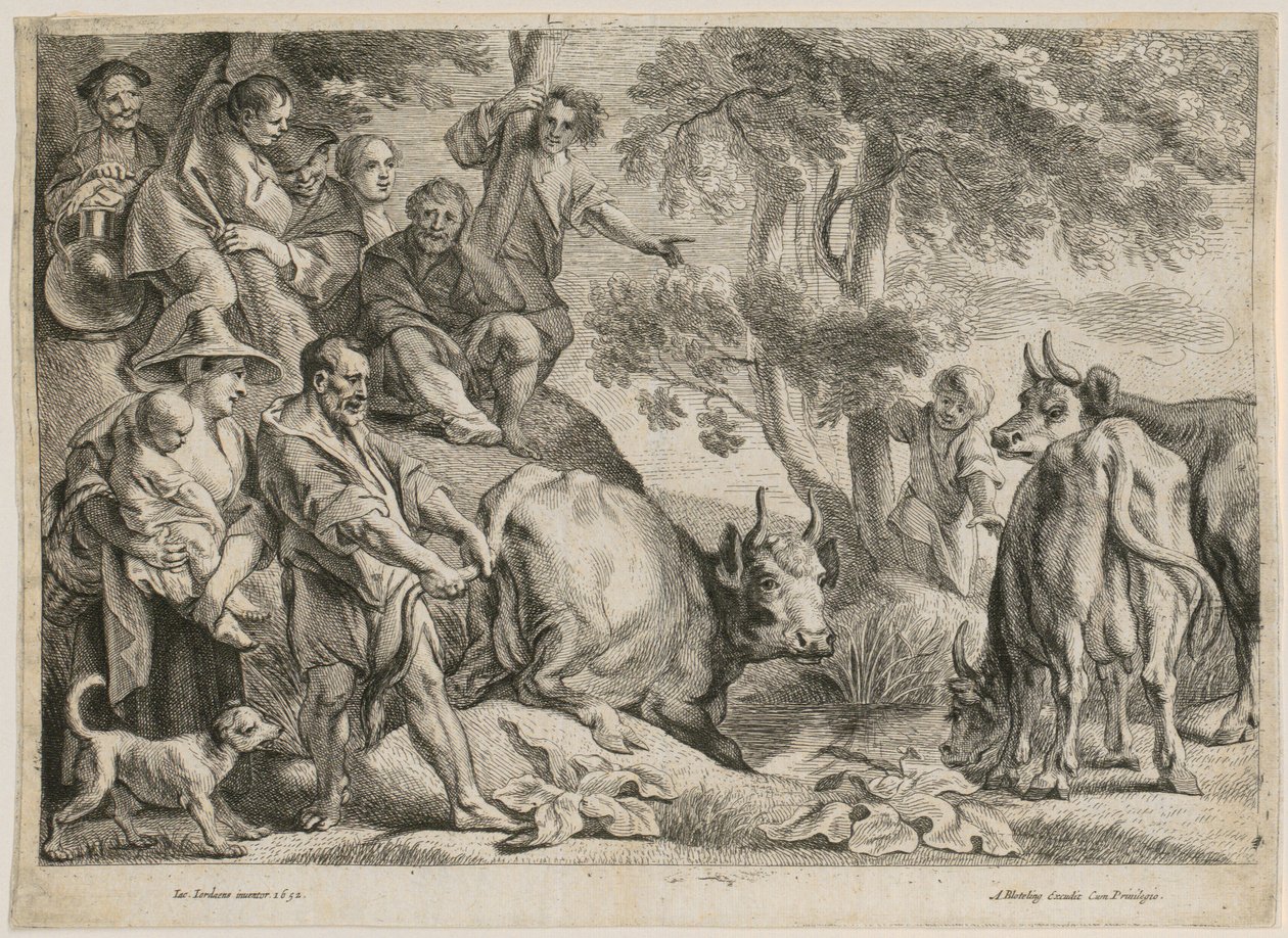 Cacus rouba a vaca de Hércules de Jacob Jordaens