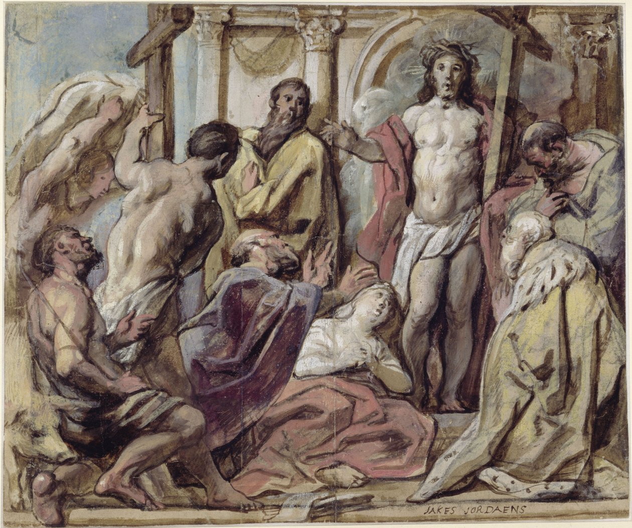 Cristo e os pecadores arrependidos de Jacob Jordaens