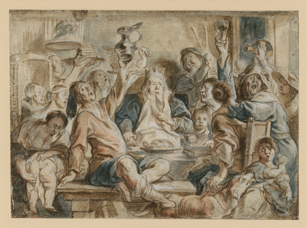 A festa do Rei do Feijão de Jacob Jordaens
