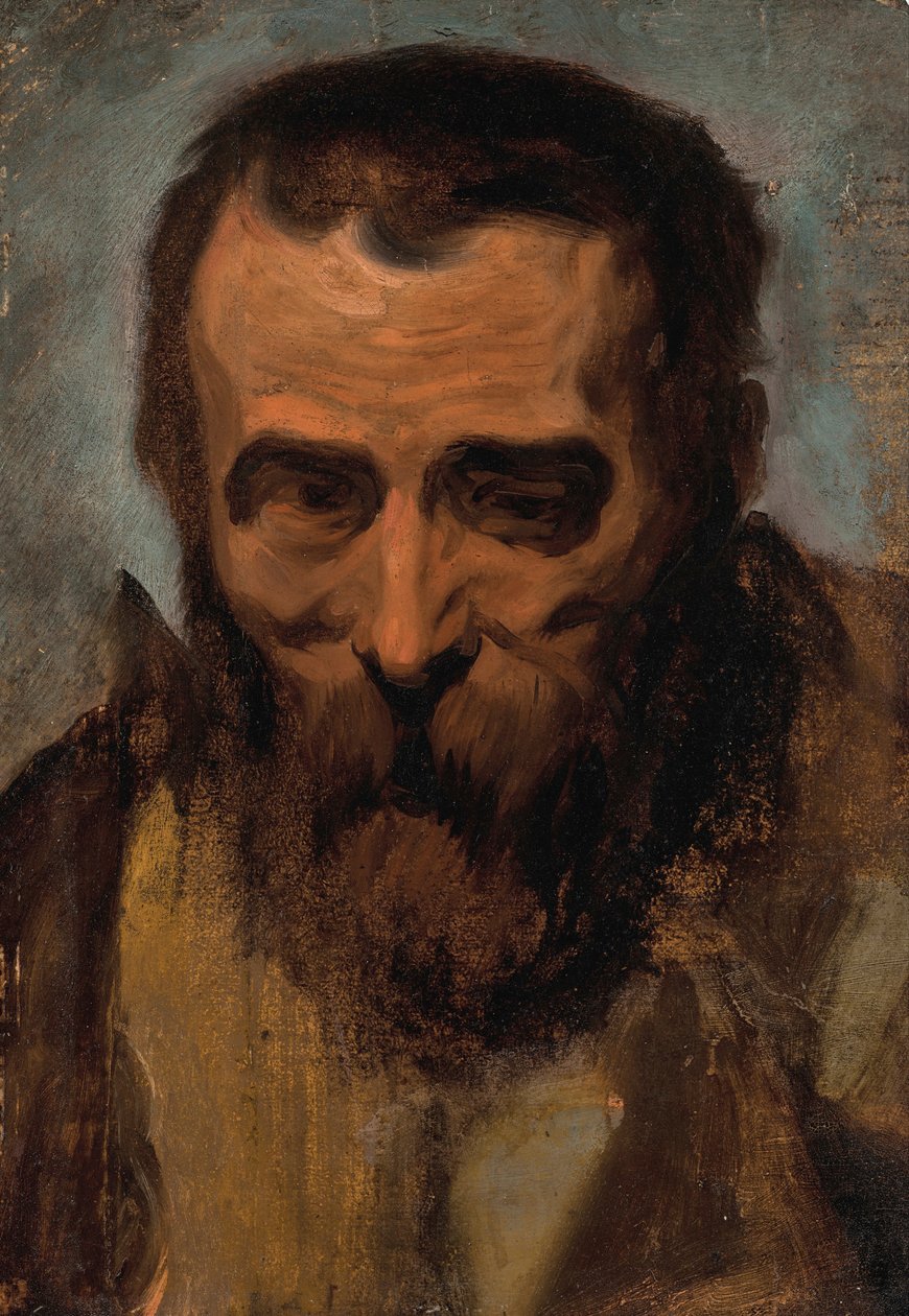 Cabeça de um homem de Jacob Jordaens