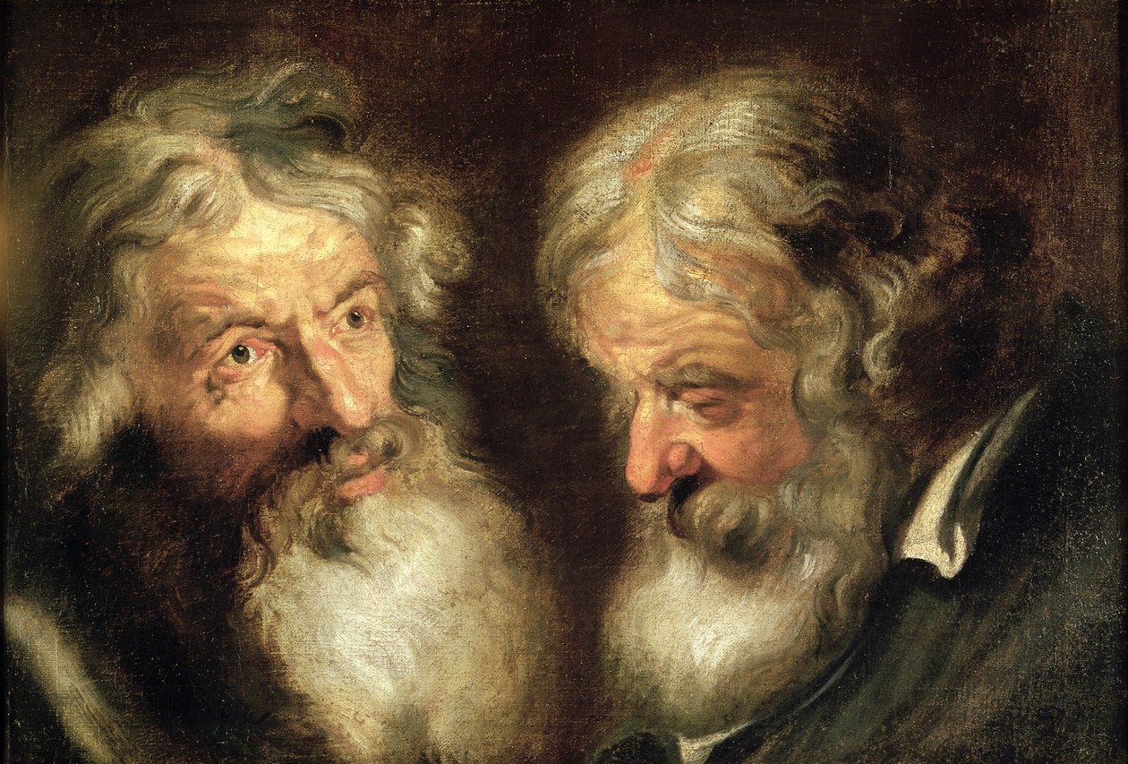 Chefes de dois homens idosos de Jacob Jordaens