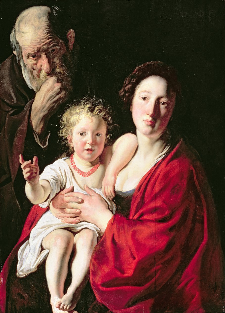 Sagrada Família (painel) de Jacob Jordaens