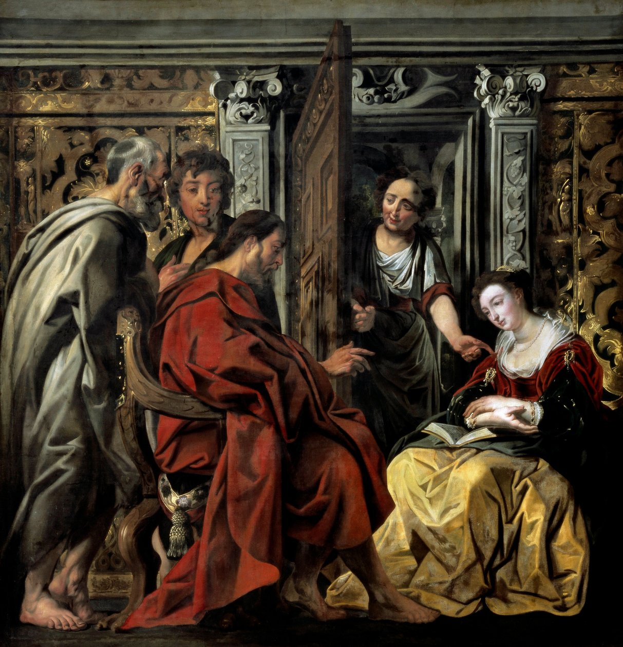 "Jesus em Marta e Maria" (pintura) de Jacob Jordaens