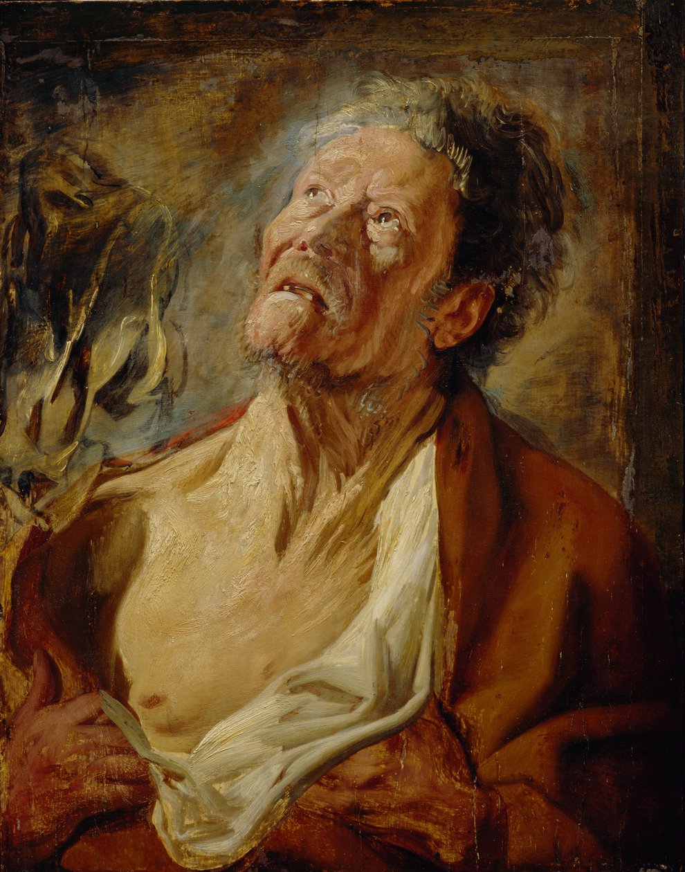 Job, c.1620 (óleo sobre painel de carvalho) de Jacob Jordaens