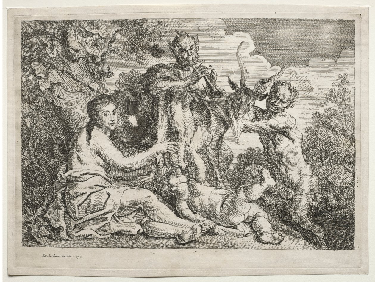 Júpiter nutrido pela cabra Almathea de Jacob Jordaens