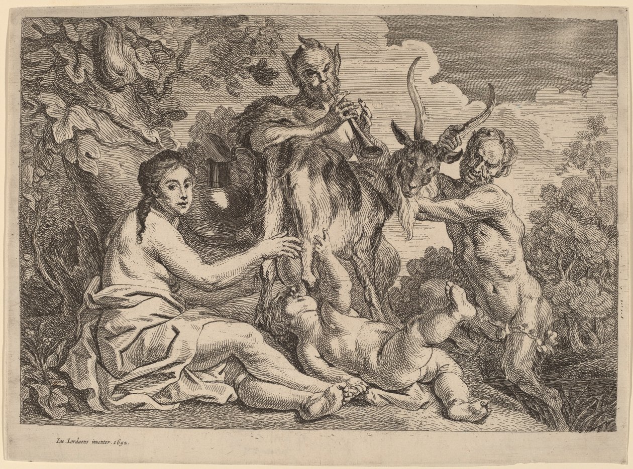 Júpiter nutrido pela cabra Amalthea de Jacob Jordaens