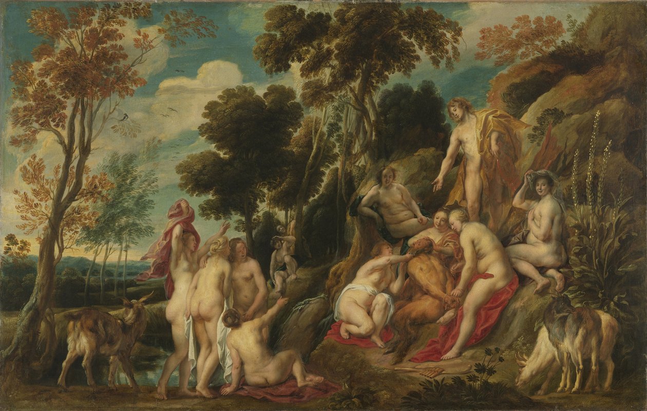 Marsyas maltratado pelas musas, 1630-1640 de Jacob Jordaens