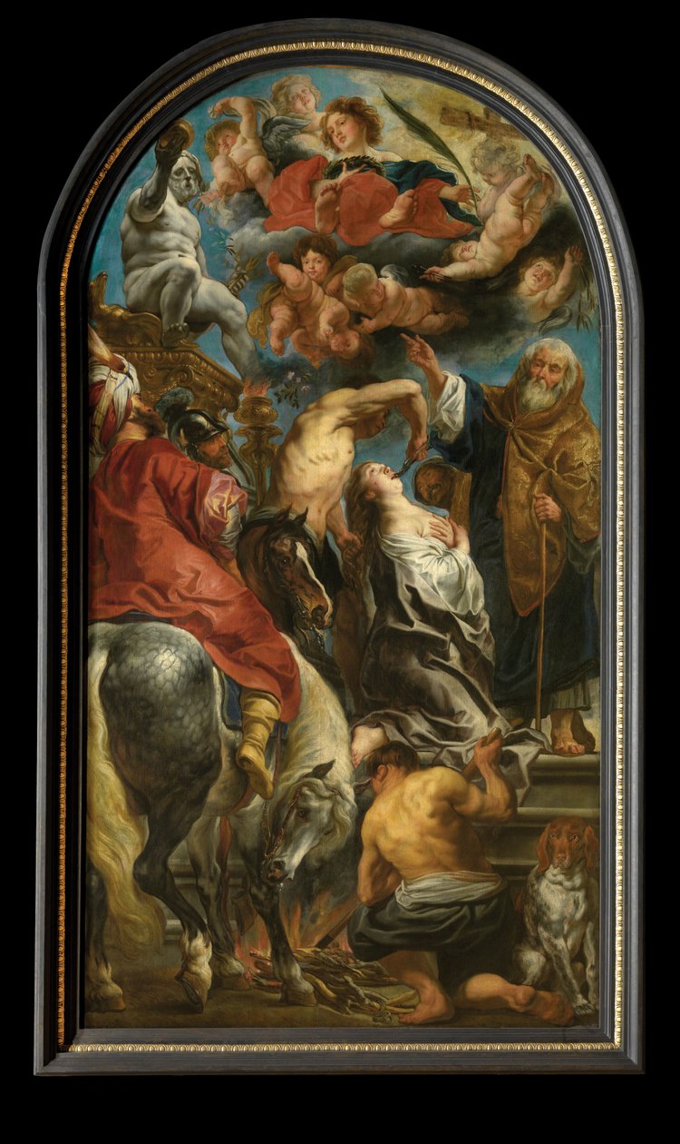 Martírio de Santa Apolónia (óleo sobre tela) de Jacob Jordaens
